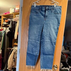 J. Crew Women's Cropped Blue Jeans